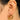 Push Back Stud Earring - brass - steel stud - 18k Real Gold Plating - 6.68gr - MJ200810