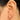 Push Back Stud Earring - BRASS - 316 Stainless Steelstud - 18k Real Gold Plating - 3.35gr - MJ201110