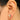 Push Back Stud Earring - Brass - 316 Surgical Stainless Steel - 18k Real Gold Plating - 3.2gr - MJ200827