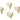 Push Back Stud Earring - Imitation Silver Stud - Brass - Sea Shell - 18K Real Gold Plating - 2.1gr - MJ102981 - MinjuanRong
