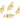 Push Back Stud Earring - Brass - Imitation Silver Stud - 18K Real Gold Plating - 5.3gr - MJ103108 - MinjuanRong