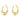 Clasp Back Earrings - Brass - 925 Silver Stud - 18K Real Gold Plating - 5.5gr - MJ103111 - MinjuanRong