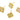 Push Back Stud Earring - Brass -  Imitation Silver Stud - Sea Shell - 18K Real Gold Plating - 1.7gr - MJ102880 - MinjuanRong