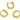 Huggie Hoop Wire Earring - Stainless Steel - 316 stainless steel stud - Gold Tone Vacuum  Plating - 4.7gr - MJ101125 - MinjuanRong