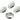 Push Back Stud Earring - Brass - 316 Stainless Steel Stud - 18K Real White Gold Plating - 8.6gr - MJ103940 - MinjuanRong