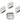 Push Back Stud Earring - Brass - 316 Stainless Steel Stud - 18K Real White Gold Plating - 11.6gr - MJ103934 - MinjuanRong