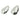 Push Back Stud Earring - Brass - 316 Stainless Steel Stud - 18K Real White Gold Plating - 11.5gr - MJ103936 - MinjuanRong