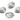 Push Back Stud Earring - Brass - 316 Stainless Steel Stud - 18K Real White Gold Plating - 26.2gr - MJ103952 - MinjuanRong