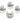Push Back Stud Earring - Brass - 316 Stainless Steel Stud - 18K Real White Gold Plating - 10.1gr - MJ103938 - MinjuanRong