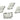Push Back Stud Earring - Brass - 316 Stainless Steel Stud - 18K Real White Gold Plating - 17.9gr - MJ103912 - MinjuanRong