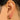 Huggie Hoop Wire Earring - Brass - Zircon - 18k real gold plated brass - 3.9gr - MJ200516 - MinjuanRong