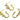 Push Back Stud Earring - Brass - Brass Stud - Zircon - 18k Real Gold Plating - 7.5gr - MJ201748 - MinjuanRong