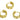 Huggie Hoop Wire Earring - Brass  - Cubic Zircon - 18K Real gold plating - 4.6gr - MJ102077 - MinjuanRong