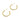 Push Back Stud Earring - BRASS - Stainless Steel - 18k Real Gold Plating - 4.88gr - MJ200820