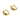 English Lock Earring - Brass - Zircon - 18K Real Gold Plating - 5.8gr - MJ101651 - MinjuanRong