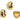 Push Back Stud Earring - Brass - 18K Real Gold Plating - 9gr - MJ101656 - MinjuanRong