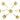 Push Back Stud Earring - Brass - Cubic Zircon - 316 stainless steel stud - 18K Real Gold Plating -1.3gr - MJ103169 - MinjuanRong