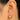 Push Back Stud Earring - Brass - Brass stud - 18k real gold plating - 4gr - MJ103187 - MinjuanRong