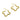 Push Back Stud Earring - Brass - 925 silver needle - 18k Real Gold Plating - 4.88gr - MJ200945
