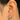 Push Back Stud Earring - Brass -  Brass stud - 18k real white gold plating - 4.1gr - MJ103188 - MinjuanRong