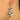 Push Back Stud Earring - Brass - 316stainless steel stud - 18k real white gold plating - 20.2gr - MJ103174 - MinjuanRong