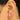 Push Back Stud Earring - Brass -  Cubic Zircon - 316 stainless steel stud - 18K Real Gold Plating - 0.6gr - MJ103168 - MinjuanRong