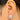 Push Back Stud Earring -Brass - 316 Stainless Steel Stud - 18k real white gold plated brass - 4.3gr - MJ102092 - MinjuanRong
