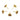 Push Back Stud Earring - brass - Cubic zircon - 18k Real Gold Plating - 3.6gr - MJ200646 - MinjuanRong