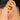 Push Back Stud Earring - Brass - Cubic Zircon - 316 Stainless Steel Stud - 18k Real Gold Plating - Lavende (CZ-06) - 3gr - MJ101756 - MinjuanRong