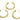 Push Back Stud Earring - brass - Silver-plated cupronickel -  18k Real Gold Plating - 10.4gr - MJ200658 - MinjuanRong