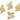 Push Back Stud Earring - Brass - 316 Stainless Steel Stud - 18K Real Gold Plating - 5.5gr - MJ103959 - MinjuanRong