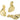 Push Back Stud Earring - Brass - 316 Stainless Steel Stud - 18K Real Gold Plating - 13.8gr - MJ103943 - MinjuanRong