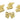 Push Back Stud Earring - Brass - 316 Stainless Steel Stud - 18K Real Gold Plating - 11.3gr - MJ103958 - MinjuanRong