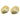 Push Back Stud Earring - Brass - 316 Stainless Steel Stud - 18K Real Gold Plating - 27.1gr - MJ103953 - MinjuanRong