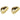 Push Back Stud Earring - Brass - Imitation Silver - 18K Real Gold Plating - 9.9gr - MJ103974 - MinjuanRong