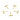 Push Back Stud Earring - Brass - 316 stainless steel stud - 18k Real Gold Plating - 2.5gr - MJ200647 - MinjuanRong