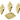 Push Back Stud Earring - Brass - Imitation Silver - 18K Real Gold Plating - 7.4gr - MJ103975 - MinjuanRong