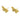 Push Back Stud Earring - Brass - Imitation Silver - 18K Real Gold Plating - 3.1gr - MJ103977 - MinjuanRong