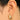 Push Back Stud Earring - Brass - 925 silver stud - 18k Real Gold Plating - 7.25gr - MJ200948
