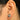 Push Back Stud Earring - Brass - 316 Stainless Steel Stud - 18k real white gold plated brass - 3.6gr - MJ102102 - MinjuanRong