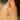 Lever back Earring - Brass - Zircon - Brass stud - 18k real white gold plating - 2.2gr - MJ103215 - MinjuanRong