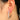 Push Back Stud Earring - Brass -  Glass - 316stainless steel stud  - Steel wire - 18k real white gold plating - 6gr - MJ103411 - MinjuanRong