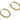 Huggie Hoop Wire Earring - Brass - 18k real gold plated brass - 8.3gr - MJ200285 - MinjuanRong