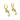 Lever back Earring - Brass - Enamel - Cubic Zircon - 18K Real Gold Plating - 3.5gr - MJ103278 - MinjuanRong