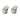 Push Back Stud Earring - Brass - 316 Stainless Steel Stud - 18K Real White Gold Plating - 9.4gr - MJ103893 - MinjuanRong