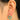 English Lock Earring - Brass - Enamel - Cubic Zircon - 18K Real Gold Plating - 3.1gr - MJ103262 - MinjuanRong