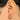 Huggie Hoop Wire Earring - Brass - zircon - 18K Real White Gold Plating - 3.6gr - MJ101483 - MinjuanRong