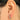 Huggie Hoop Wire Earring - Brass - 18K Real White Gold Plating - 2.9gr - MJ101609 - MinjuanRong