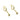 Push Back Stud Earring - Brass - 316 stainless steel stud - 18K Real Gold Plating - 9.5gr - MJ101958 - MinjuanRong