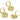 Huggie Hoop Wire Earring - Brass  - Cubic Zircon - 18K Real Gold Plating - 6.4gr. - MJ101938 - MinjuanRong